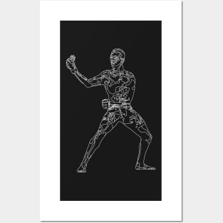 Israel Adesanya Line Art Posters and Art